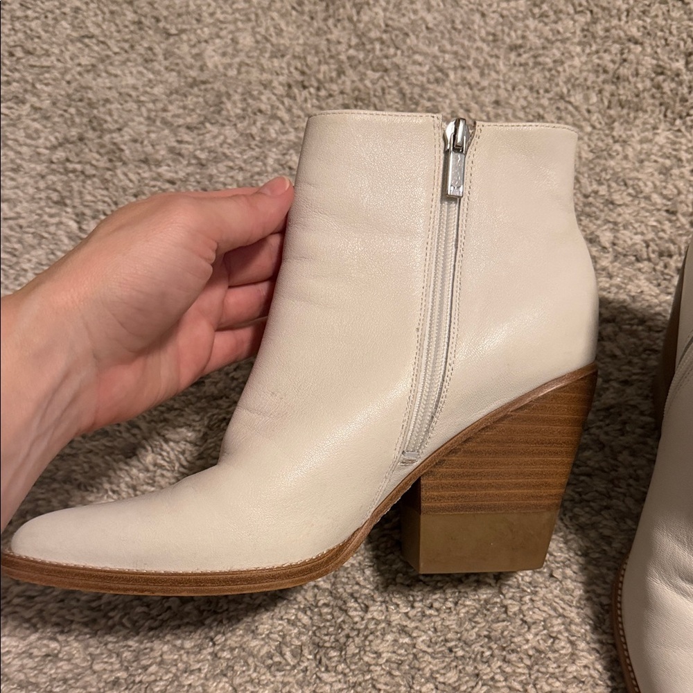 Marc fisher Women's White Ankle Boots - Picture 3 of 8